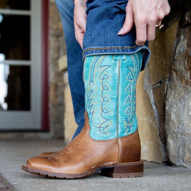 Blue tony lama boots online